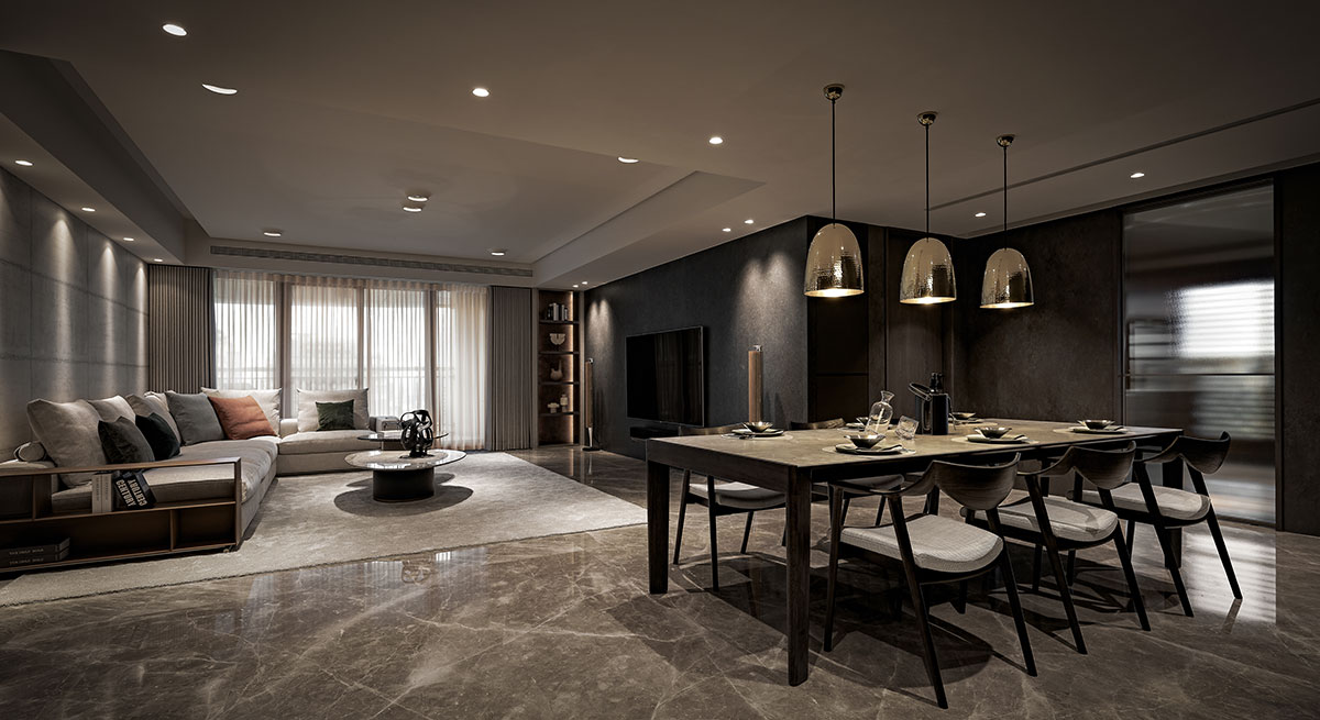 朱英凱室內設計作品 墨色之詩